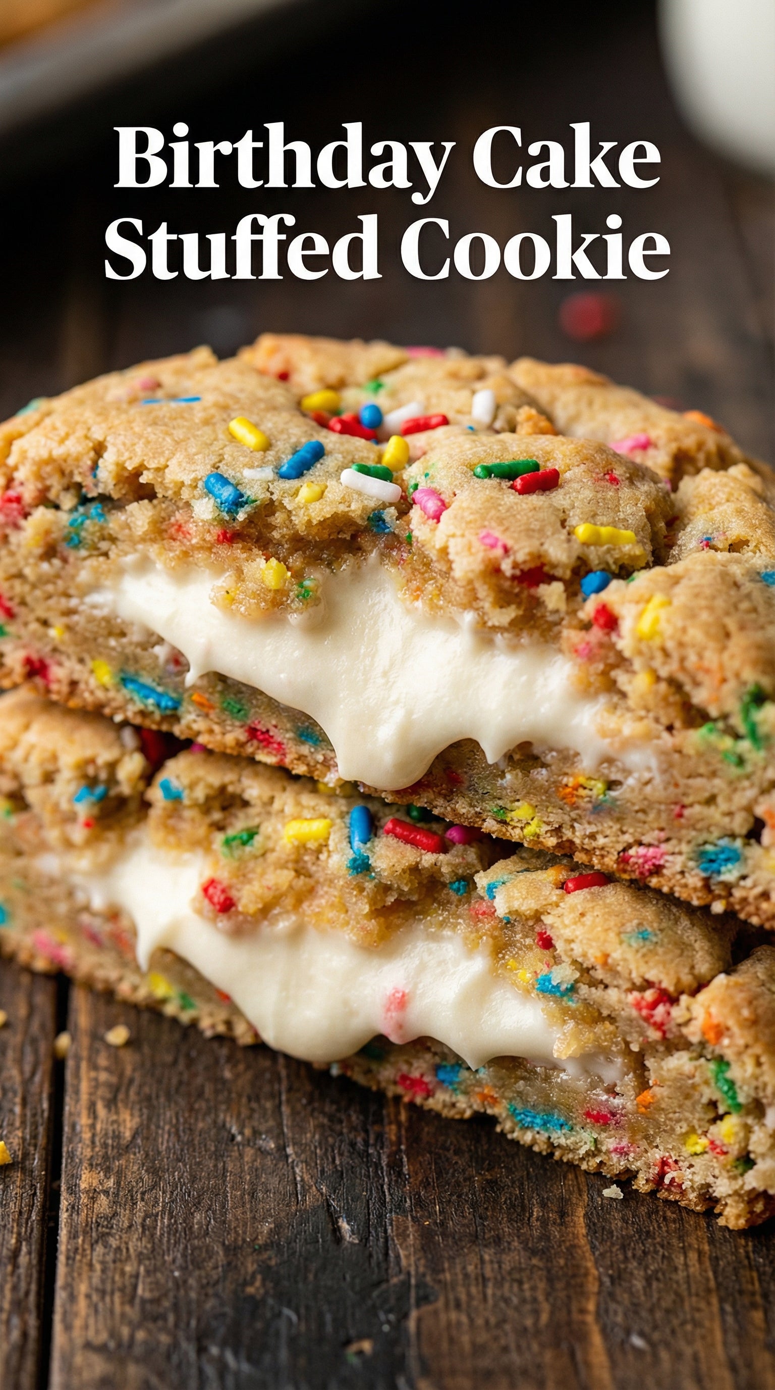 Birthday Cake Stuffed Cookie Recipe