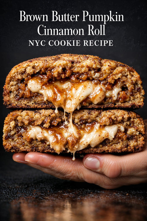 Brown Butter Pumpkin Cinnamon Roll NYC-style cookie digital recipe cover