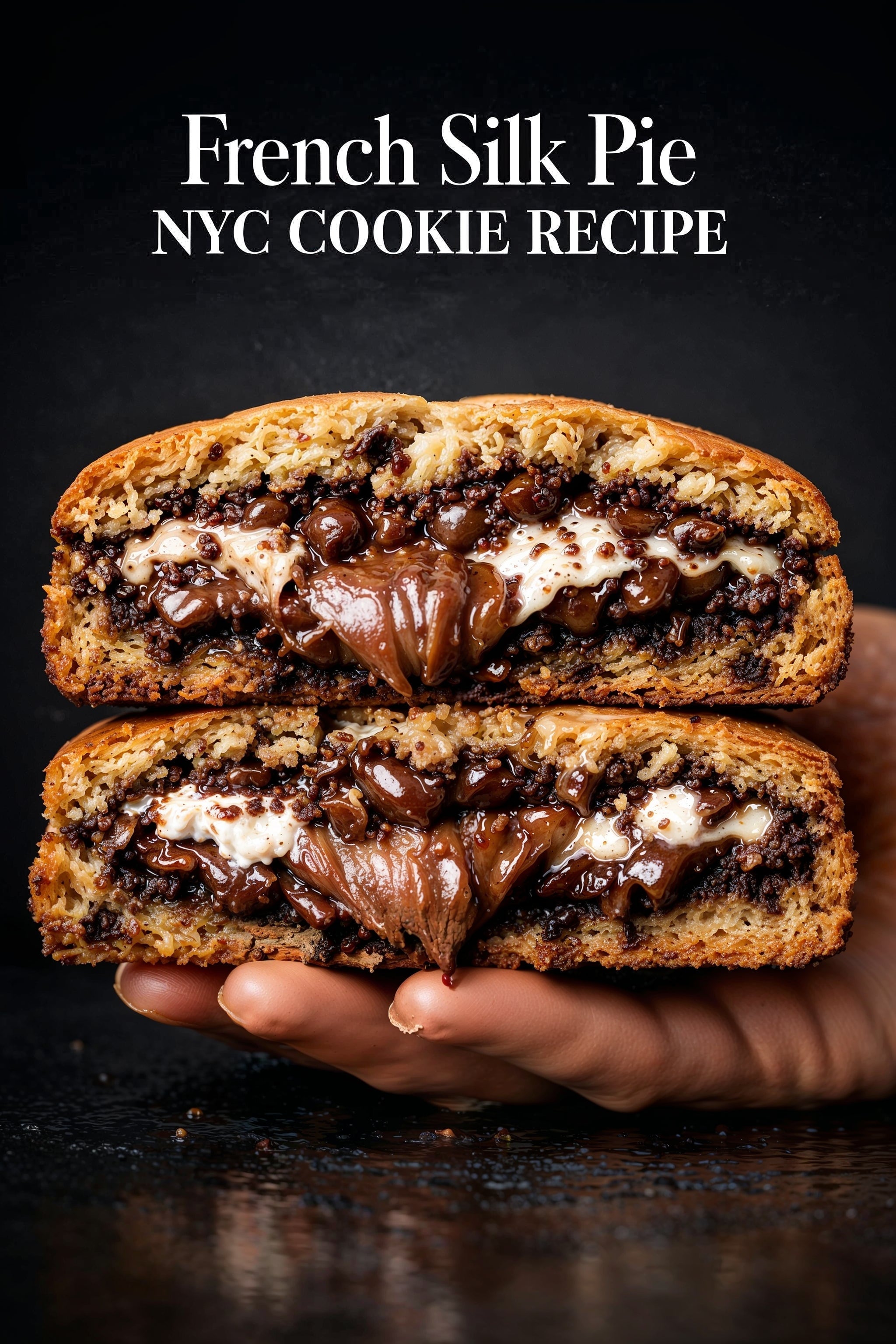 French Silk Pie NYC-style cookie digital recipe cover