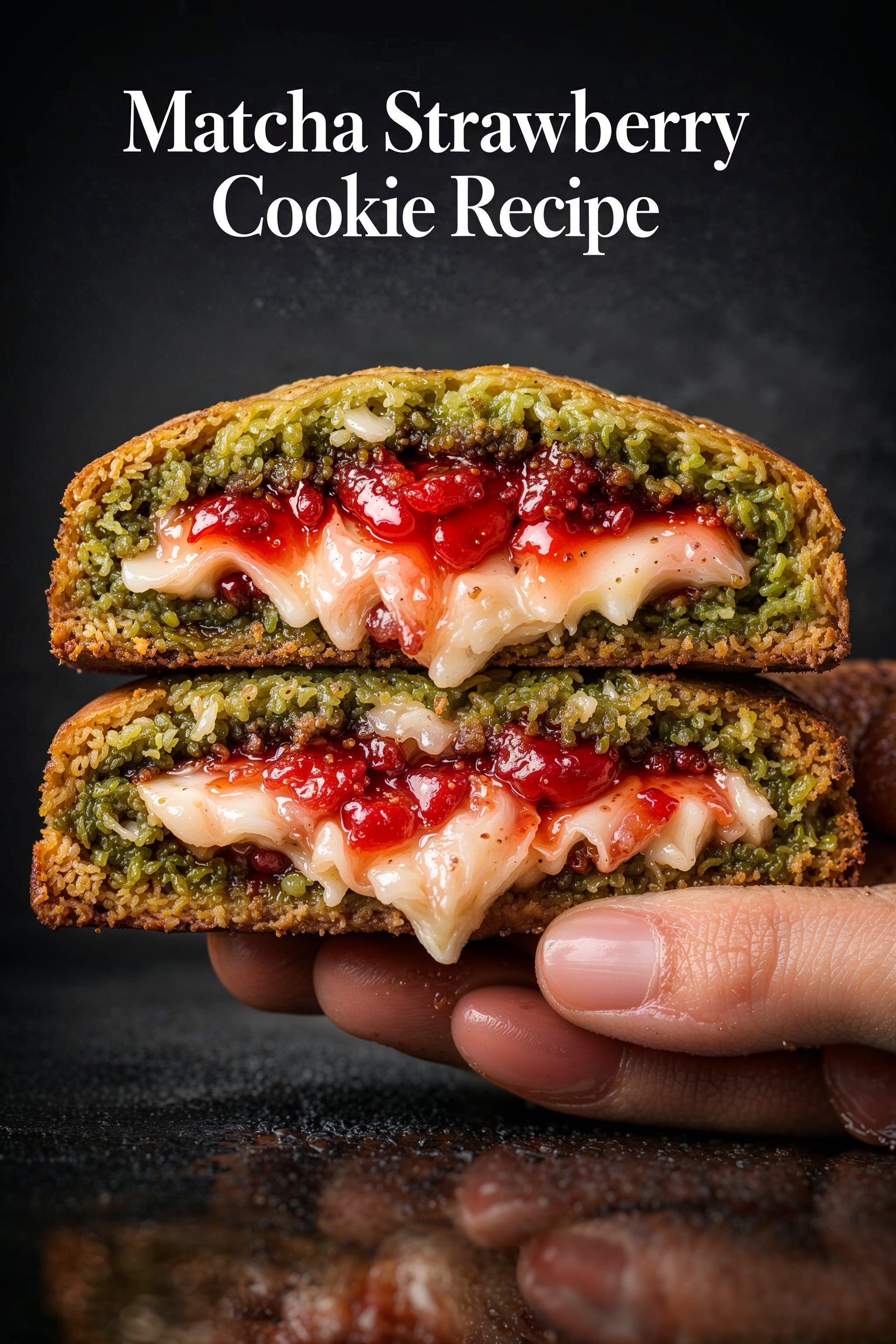 Matcha Strawberry Cookie Recipe